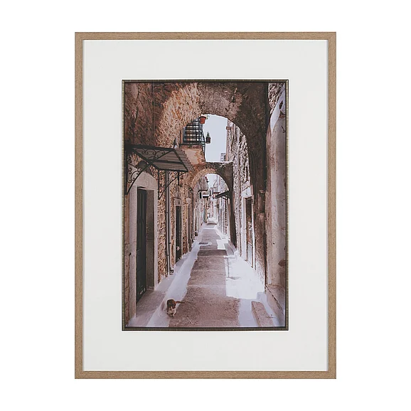Mercana Greek Street by Kelly Frere FramedPhoto Print Matted under Glass 16061