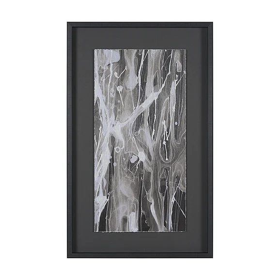 Mercana Stratum II by Natalia Boychenko-Tariq Hand-Embellished Textured Framed Artwork Matted under Glass 16117