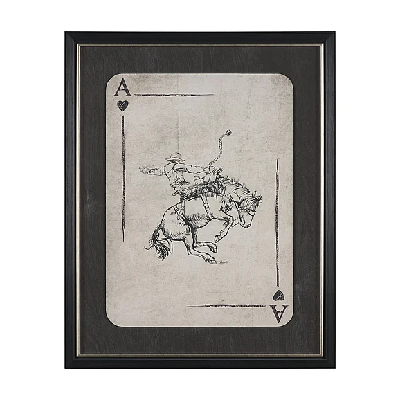 Mercana Aces Wild II by Mercana Studio Textured Framed Artwork Matted under Glass 16120