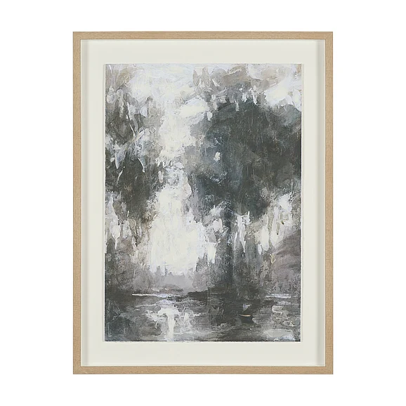 Mercana Forest Whispers III by Mercana Studio Hand-Embellished Textured Framed Artwork Matted under Glass 16142