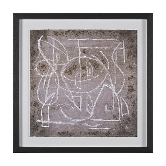 Mercana Obscure I by Mercana Studio Hand-Embellished Framed Artwork Matted under Glass 16146