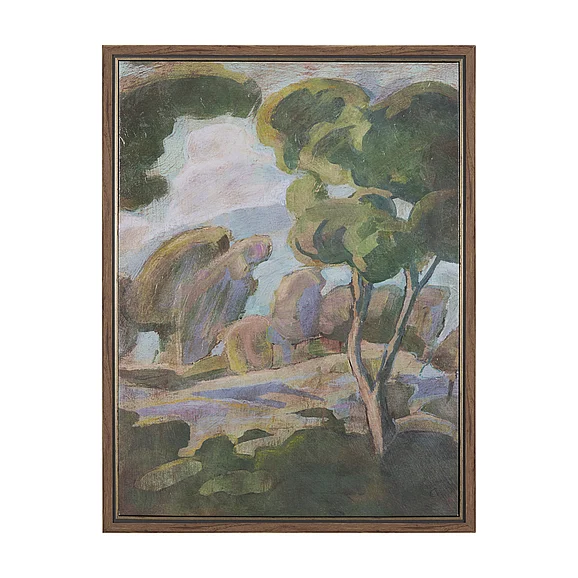 Mercana Landscape Tapestry II by Mercana Studio Hand-Embellished Textured Framed Canvas Artwork 102763-FL