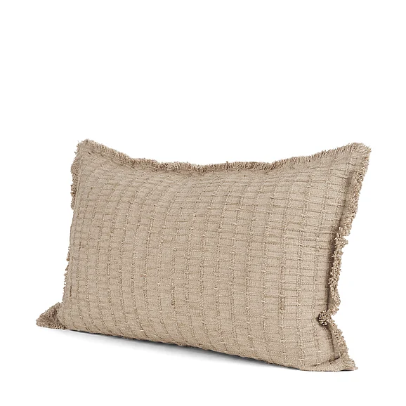 Mercana Thatch 14x26 Lumbar Sand Decorative Pillow Cover 71430