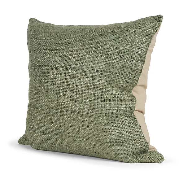 Mercana Lowen 22x22 Square Silver Sage Woven Decorative Pillow 71472