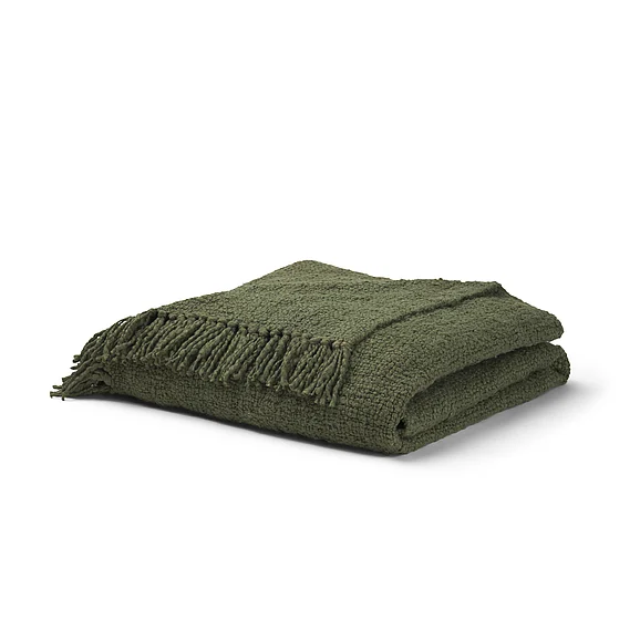 Mercana Kambal Evergreen Woven Cotton Throw Blanket 71452