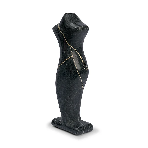 Mercana Contour Black Marble Silhouette Decorative Object 71474