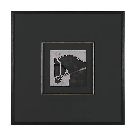 Mercana Steed 1 by Mercana Studio Hand-Embellished Framed Artwork Matted under Glass 16169