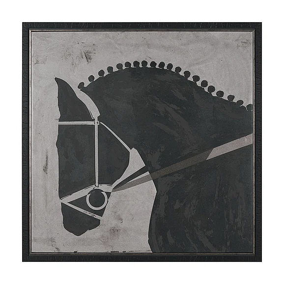Mercana Steed 1 by Mercana Studio Hand-Embellished Textured Framed Canvas Artwork 102803-FL