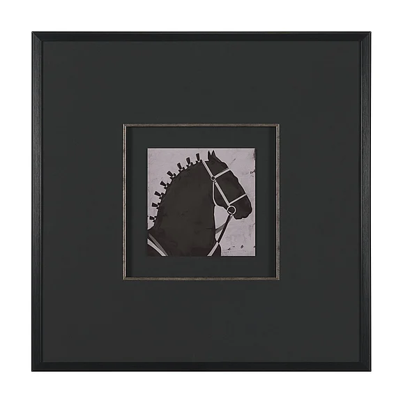Mercana Steed 2 by Mercana Studio Hand-Embellished Framed Artwork Matted under Glass 16170