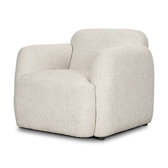 Mercana Saga Cream Fabric Upholstered Chair 71572
