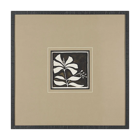 Mercana Spanish Tile Dark I by Mercana Studio Textured Framed Artwork Matted under Glass 16198