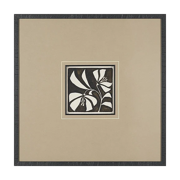 Mercana Spanish Tile Dark III by Mercana Studio Textured Framed Artwork Matted under Glass 16200