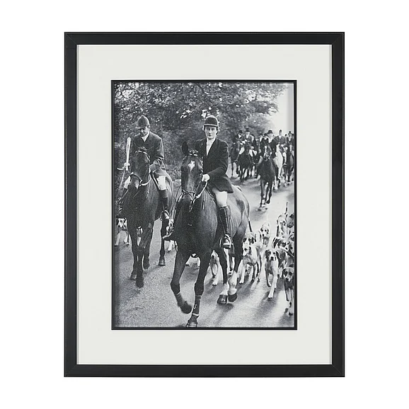 Mercana Gathering Pace by The Chelsea Collection Textured FramedPhoto Print Matted under Glass 16209