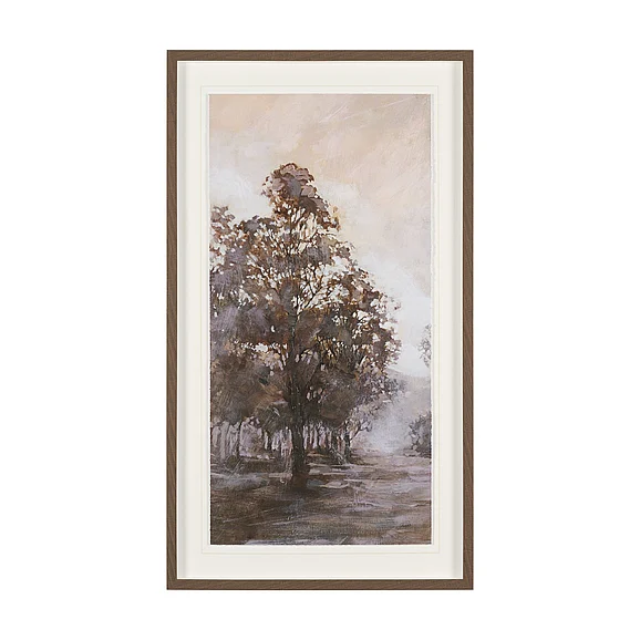 Mercana Peaceful Forest II by Mercana Studio Hand-Embellished Textured Framed Artwork Matted under Glass 16245