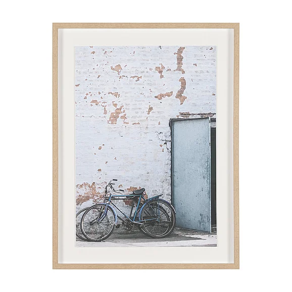 Mercana Rustic Bicycyle Scene by Shot By Clint Framed Photo Print Matted under Glass 16262