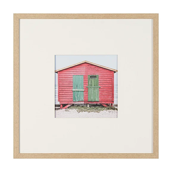 Mercana Beachfront Cabin by Shot By Clint Framed Photo Print Matted under Glass 16266