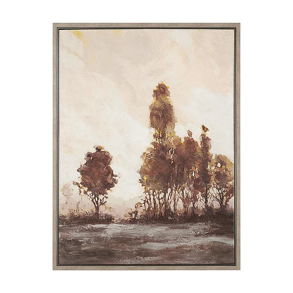 Mercana Quiet Horizon I by Mercana Studio Hand-Embellished Textured Framed Canvas Artwork 102830-FL