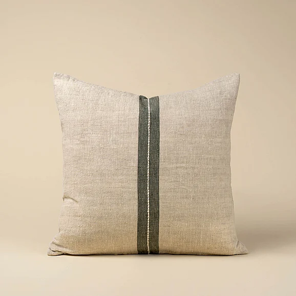 Mercana Emmett 20x20 Linen Pillow, Natural Cover IN0104-C