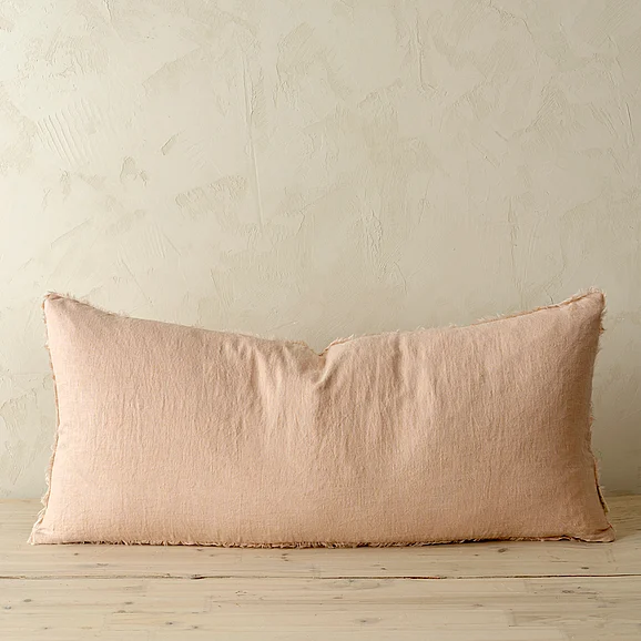 Mercana 14x31 Lina Linen Peony Pillow Cover IN2330-C
