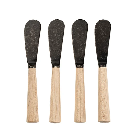 Mercana Maple Wood Spreaders S/4, Tumbled Black IN7120