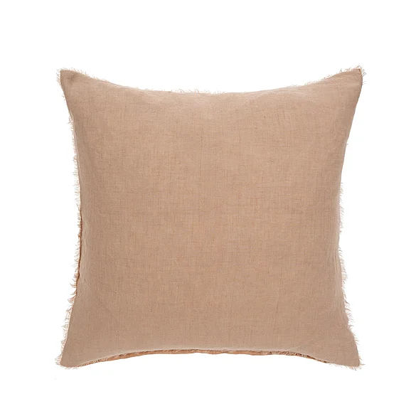 Mercana Lina 24x24 Linen Pillow Peony Cover w/Filler IN2332