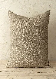 Mercana Lina 24x24 Linen Pillow Sand Cover w/Filler IN4819
