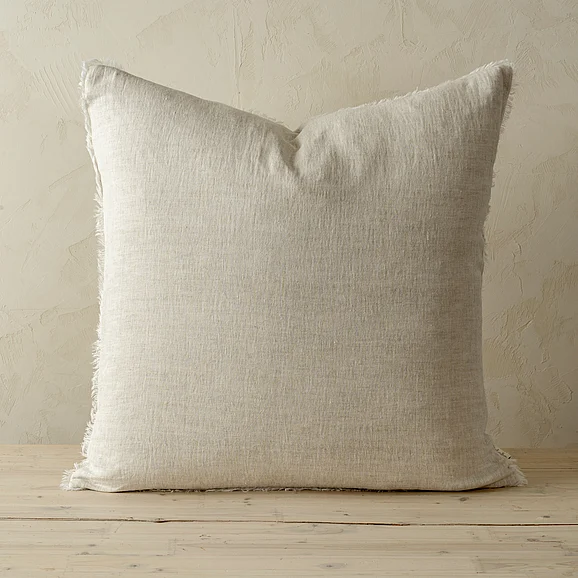 Mercana Lina 24x24 Linen Pillow Chambray Cover w/Filler IN5593