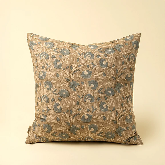 Mercana Shalini 20x20 Block Print Pillow Cover w/Filler IN9558