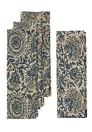 Mercana Capri Block Print Napkins S/4 IN6645