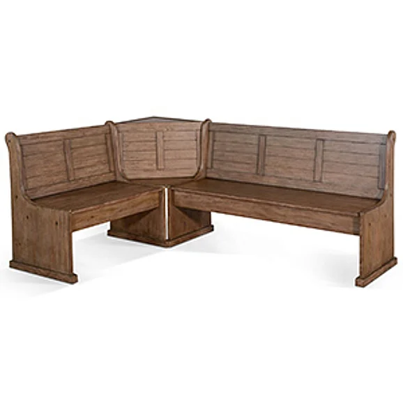 Sunny Designs Doe Valley Short Bench and Corner Seat in Buck Skin 0113BU-BS