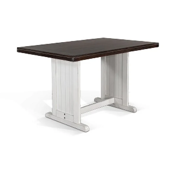 Sunny Designs Carriage House Counter Height Table in European Cottage 0114EC-T