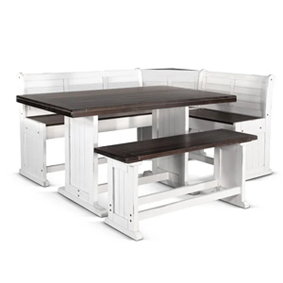 Sunny Designs Carriage House 4-Piece Counter Height Dining Room Set in European Cottage