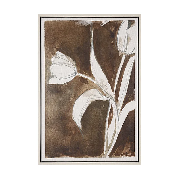 Mercana Tulip Bloom VI Textured Framed Canvas Artwork 102844-FL