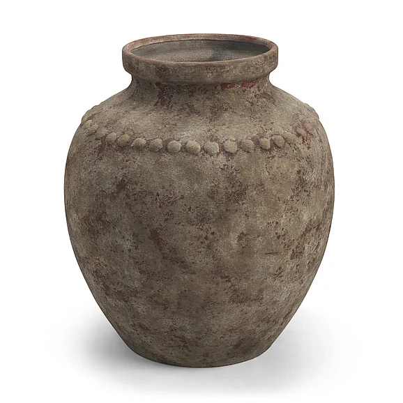Mercana Mattone 24.4H Rustic Weathered Terracotta Floor Vase in Natural 71515