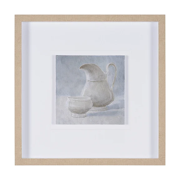 Mercana Studies in White and Ash: Study II by Mercana Studio Textured Framed Artwork Matted under Glass 16303