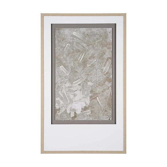 Mercana Soft Geometry II by Mercana Studio Hand-Embellished Textured Framed Artwork Matted under Glass 16310