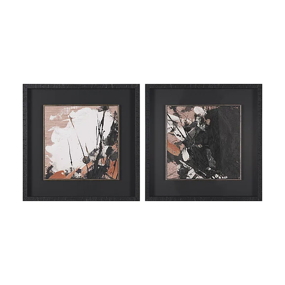 Mercana Tones of Sienna I (Set 2) by Mercana Studio Hand-Embellished Framed Artwork Matted under Glass 16339
