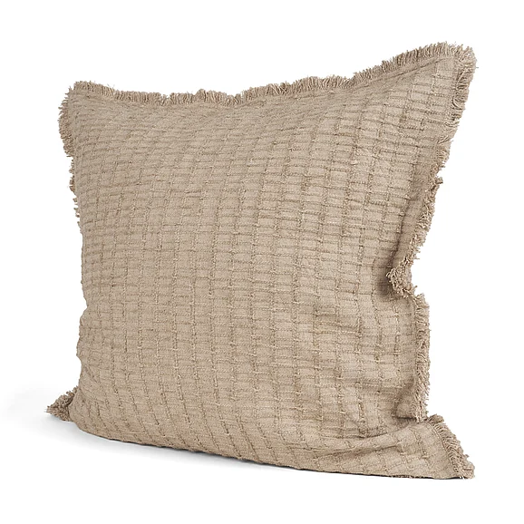 Mercana Thatch 20x20 Square Sand Pillow Cover w/Down Filler 71429-CFD