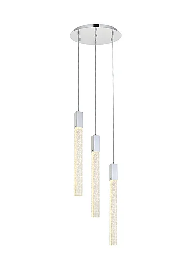 Elegant Weston 3 Lights Pendant in Chrome 2067D16C