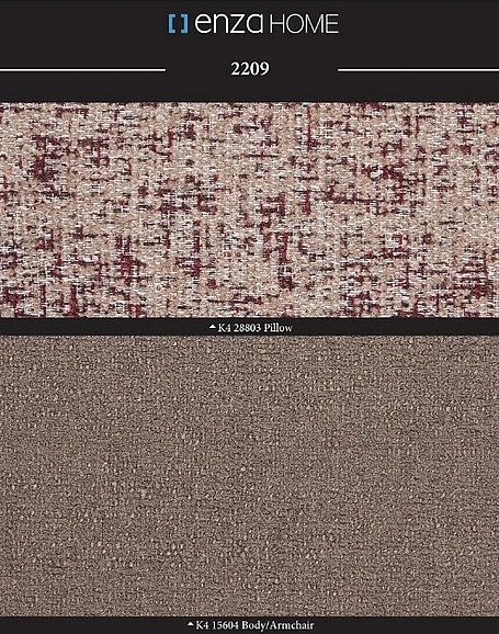 Enza Home Swan 3 Seat Sofa 2209 K4 Gk:15604 Taupe Ar:217 01504191