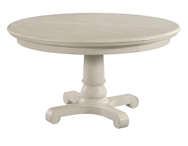 American Drew Grand Bay 5-Piece Caswell Round Dining Set in Egret