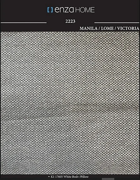Enza Home Manila Armchair - 2223 - K1 - 17605 White - Kl: 40110 Gray - Ar:217 01622879