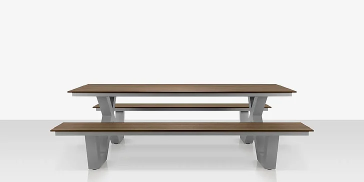 DecoScape Napa 69in Picnic Table SF-2405-364-UMB