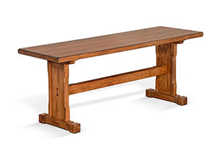 Sunny Designs Sedona Side Bench in Rustic Oak 0219RO2-SB