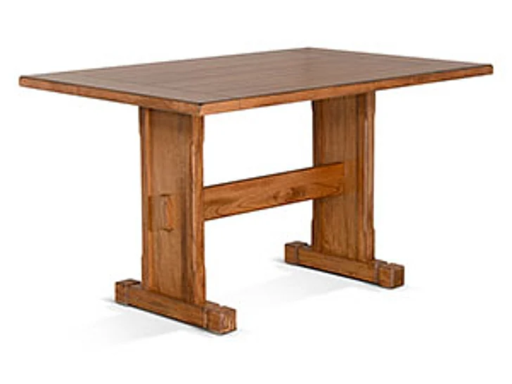Sunny Designs Sedona Dining Table in Rustic Oak 0219RO2-T