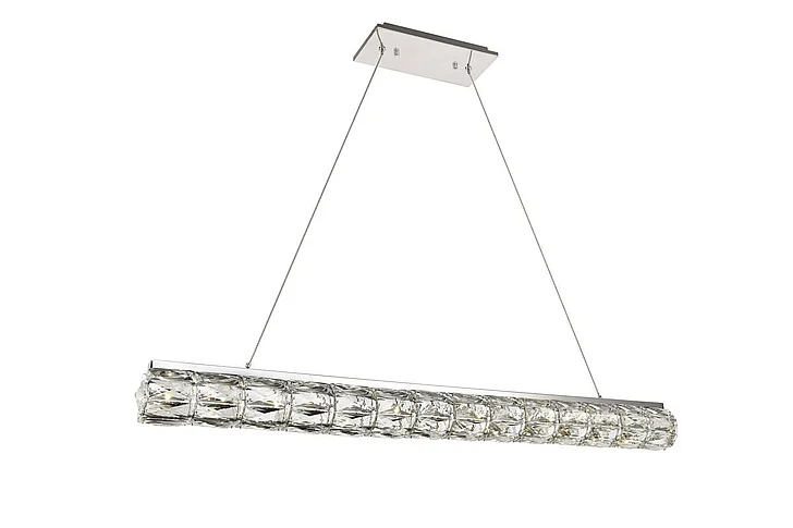 Elegant Valetta Integrated Led Chip Light Chrome Chandelier Clear Royal Cut Crystal 3501D42C