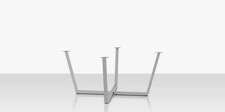 DecoScape Contemporary Flat X 49 Style Dining Table Base Only SF-1030-618-1