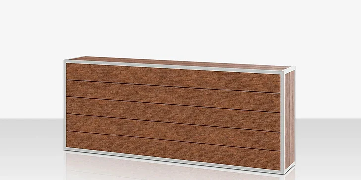 DecoScape Mod Large Slatted Back Structure SF-3015-104-L-SLA