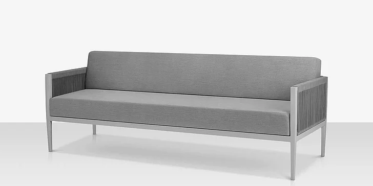 DecoScape Skye Sofa in Kessler Silver/Gray Durarope SF-3303-103-KES-GRY