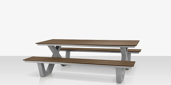 DecoScape Napa 94in Picnic Table SF-2405-367-UMB